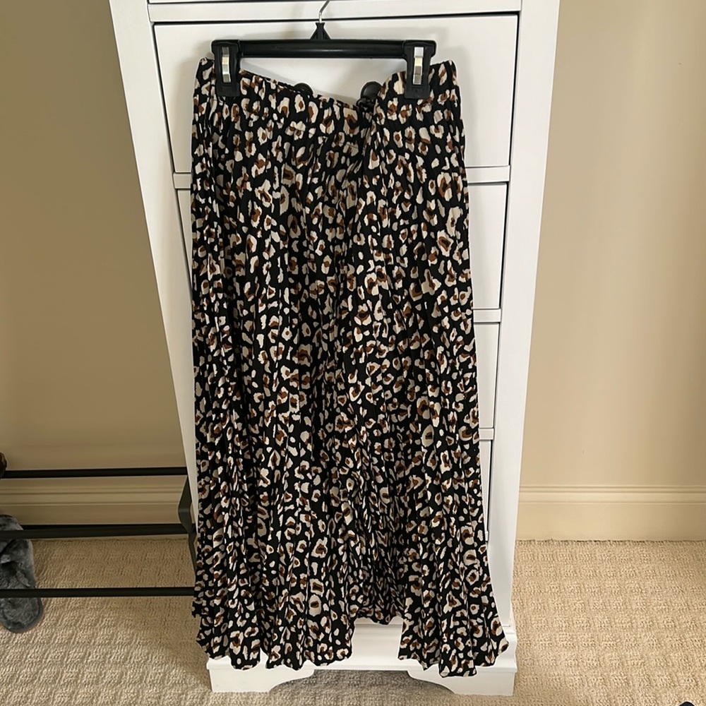 Leopard Print Maxi Skirt